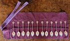 1885 - Set of 12 Sterling Silver Demitasse Spoons - Gorham - Rare Hallmark