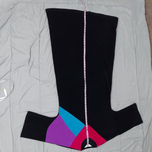 Vintage 70s Vanity Fair Petites Color Block Velour Half Zip Black Lounger,Large - Picture 19 of 19