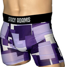 Stacy Adams Men's  Print Boxer Brief Size M Underwear tagless Multicolor