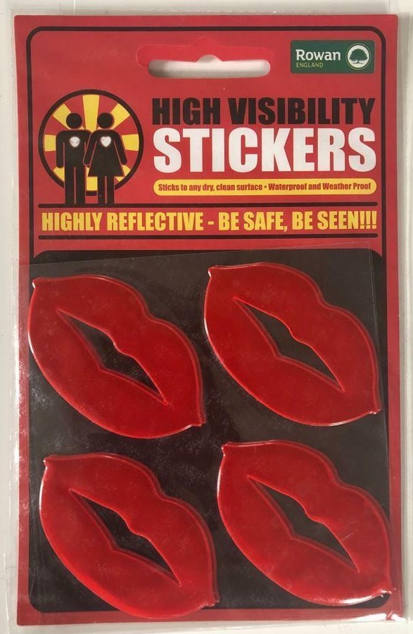High Visibility Stickers Highly Reflective Weather-Proof Adhesive Sticker Lips