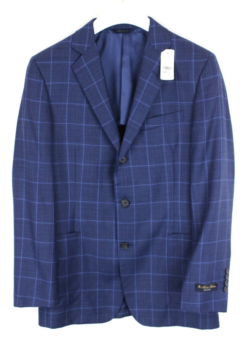 BROOKS BROTHERS Regent Blazer Men s UK 38 Single Breasted Check Wool Half Lined