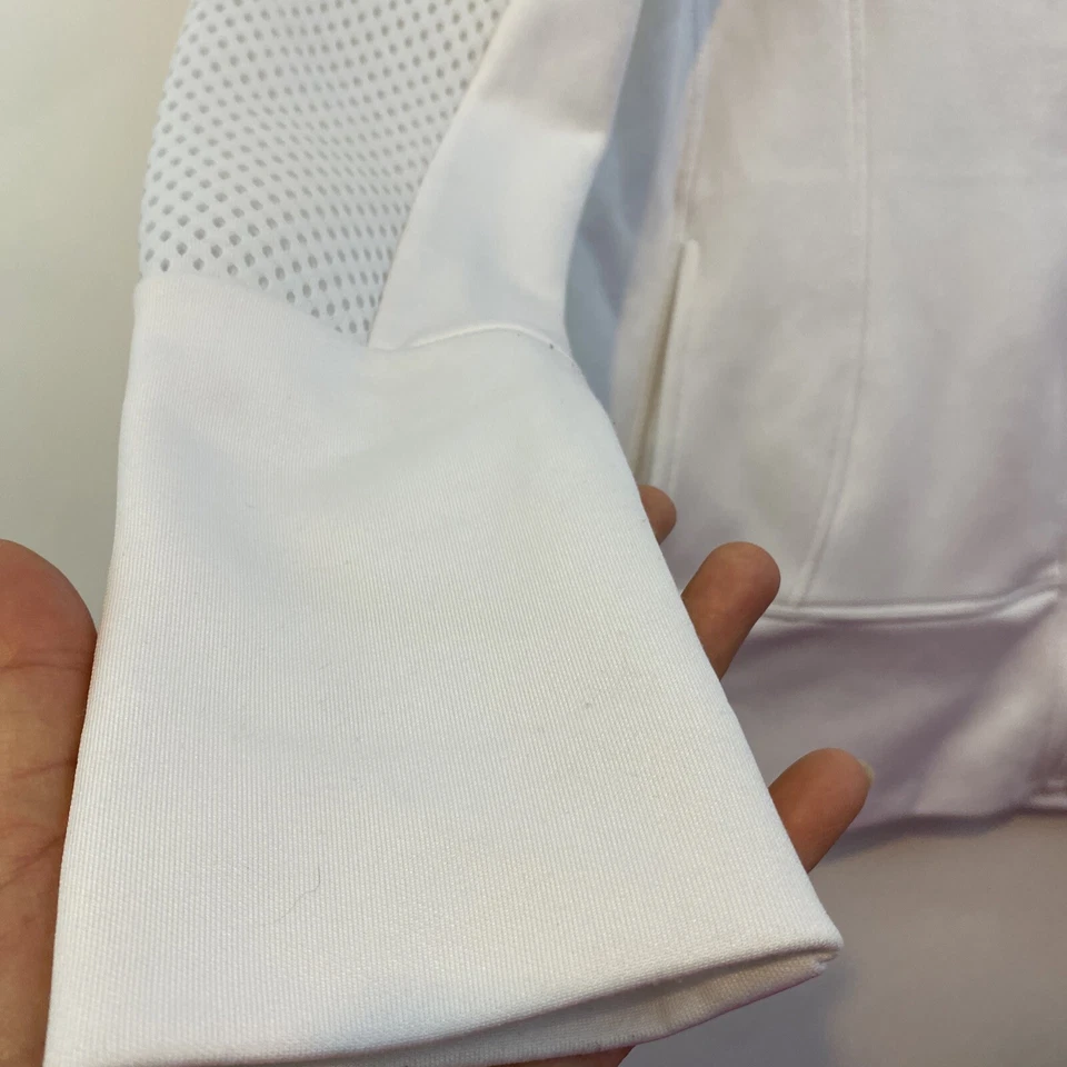 Женская куртка 90 Degrees By Reflex белая сетчатая панель на молнии с логотипом размер L - Изображение 4 из 4