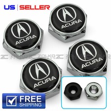 License Plate Bolts Screws Frame Caps 2 Color - Us Seller