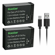 Kastar LP-E17HPro Batteries W/ Type-C for Canon EOS RP Mirrorless Digital Camera