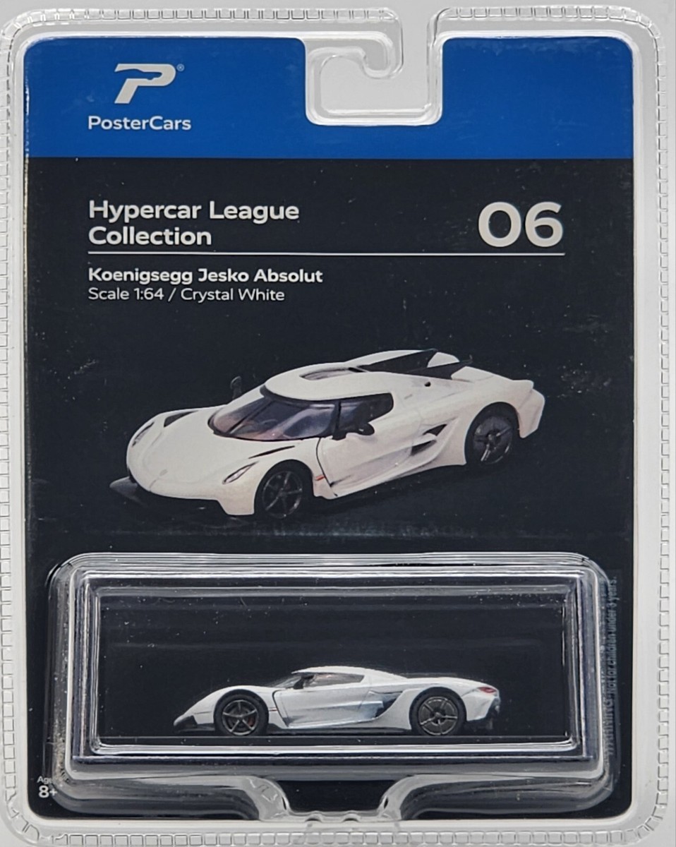 POSTER CARS 1:64 HYPERCAR LEAGUE COLLECTION KOENIGSEGG JESKO