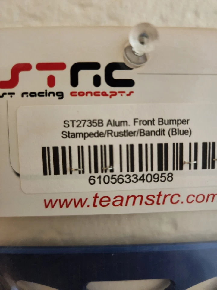 ST Racing 2735B Oversized Front Bumper (Blue), Bandit, Rustler, Stampede - Image 3 of 3