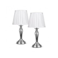 Pair Touch Table Lamps Modern Lighting Bedside Lampshades Home Decoration Light Pair Touch Table Lamps Modern Lighting Bedside Lampshades Home Decoration Light