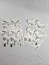 Face Tattoo Halloween Temporary Tattoos Sticker Parties Tatto