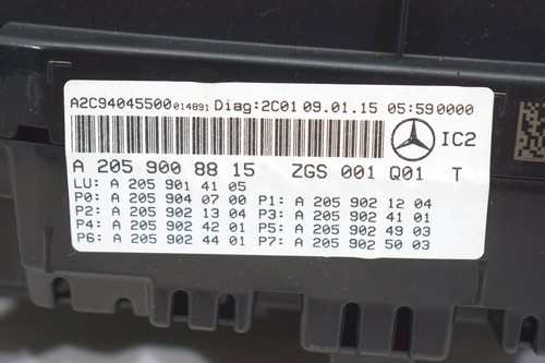 Mercedes C220 CDI S205 Panel Velocímetro Panel de Control A2059008815 - Picture 9 of 10