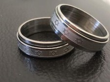 Anillo judío giratorio estrella de David