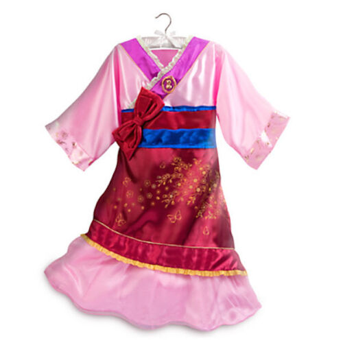 NWT DISNEY STORE PRINCESS MULAN COSTUME DRESS GOWN KIMONO 5/6 7/8 9/10 Girls - 第 1/4 張圖片