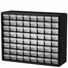 Akro-Mils 10164 64 Drawer Plastic Parts Storage Hardware and Craft Cabinet, 2...