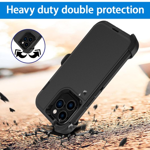 Funda/Funda con clip para cinturón resistente resistente a prueba de golpes para iPhone 13 14 Pro Max Plus - Imagen 19 de 36