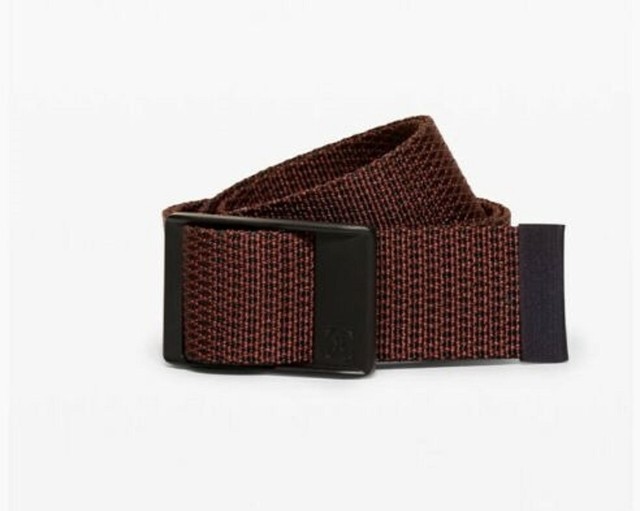 New Men's Lululemon Commission Belt Black/Mahogany Size L (36"40