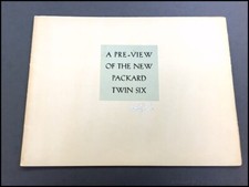 1932 Packard Twin Six Vintage Original Car Sales Brochure Catalog
