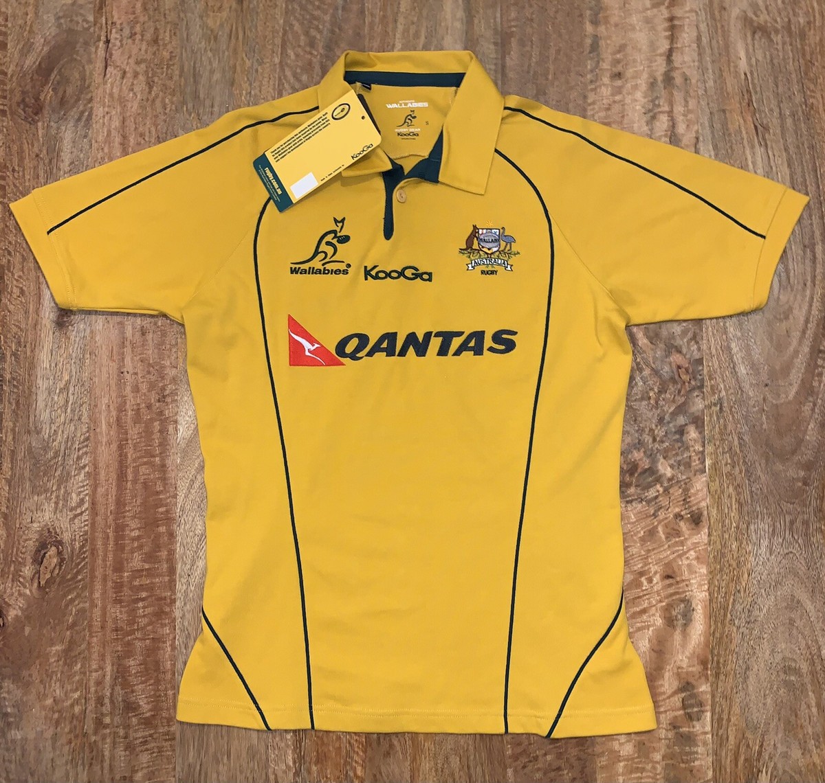 Maillot De Rugby Australie Wallabies – Homme Taille M – Jaune – Coupe Du Monde 2011