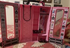 Mattel Barbie Pink Wardrobe Closet Storage Carrying Case 2013
