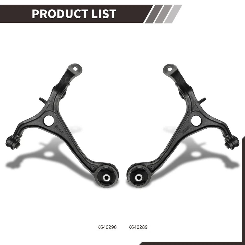 Front Left-Right Lower Control Arm To 2003-2007 Honda Accord/2004-2008 Acura TSX - Изображение 3 из 4