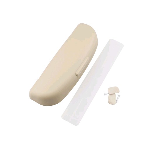 Estuche de almacenamiento para gafas de sol de coche gris/beige universal - Imagen 12 de 12