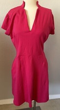 NWT New York  Company Cotton Pretty Pink Pockets Flattering Dress -Medium