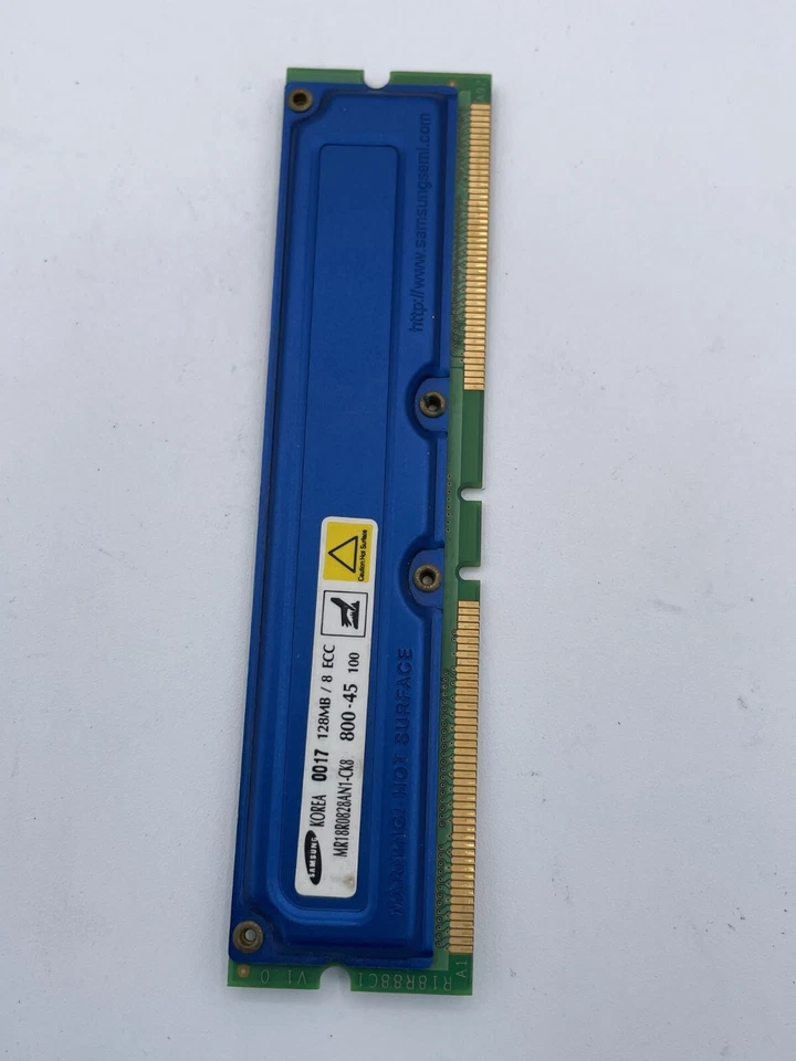 Samsung 800-45 MR18R082AN1-CK8 RDRAM Total Capacity 128MB for Windows Desktop PC - Image 2 of 4