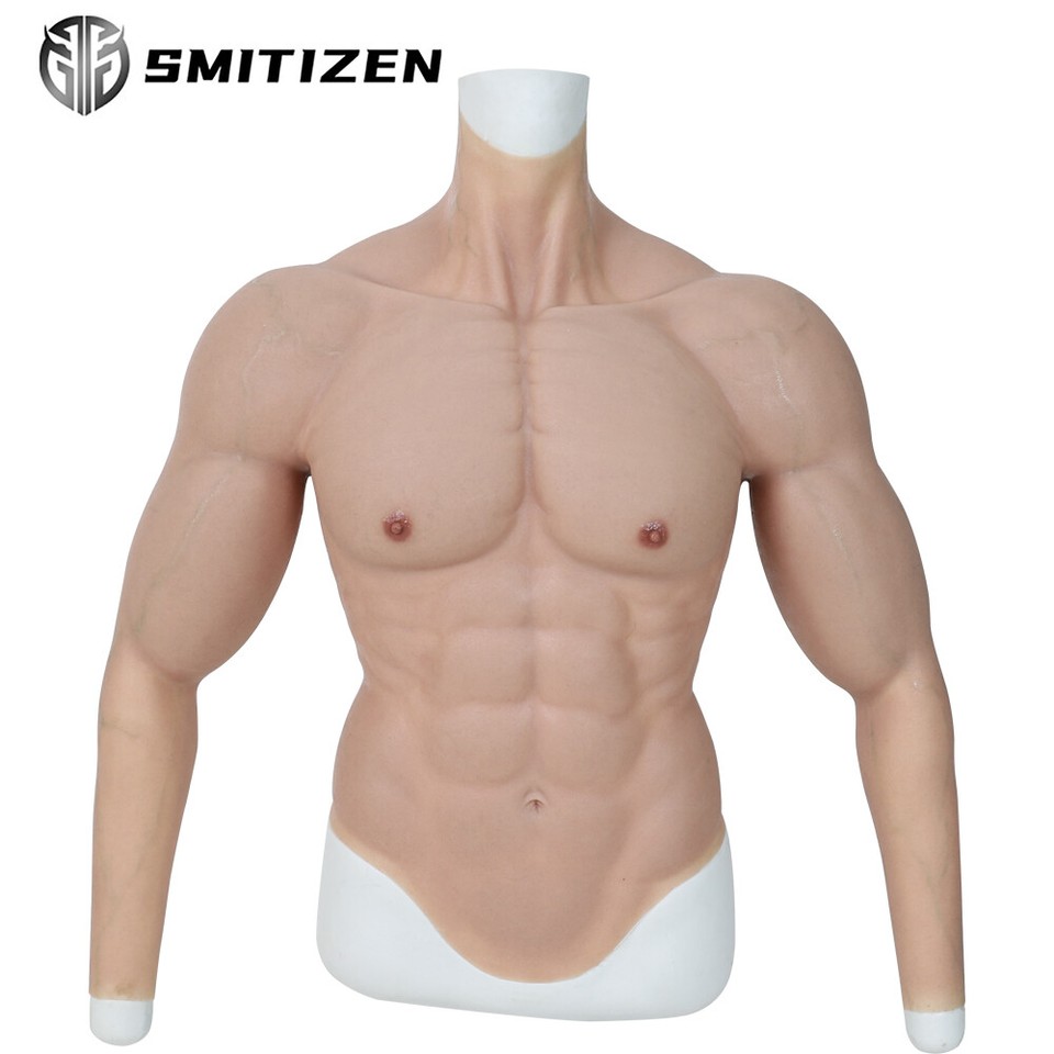 Smitizen Silicona Músculo Pecho con Defectos Brazo Muscular para Disfraz de Cosplay