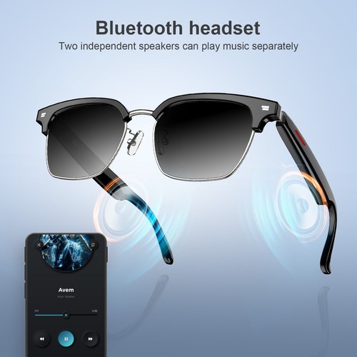 AI Smart Glasses With Camera & ChatGPT – Bluetooth, Real-Time Translation, 500W Camera, Anti-Blue Light Lenses