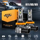AUXBEAM H11 H8 H9 LED Headlight Kit High Low Beam Bulbs Super Bright 6000K White