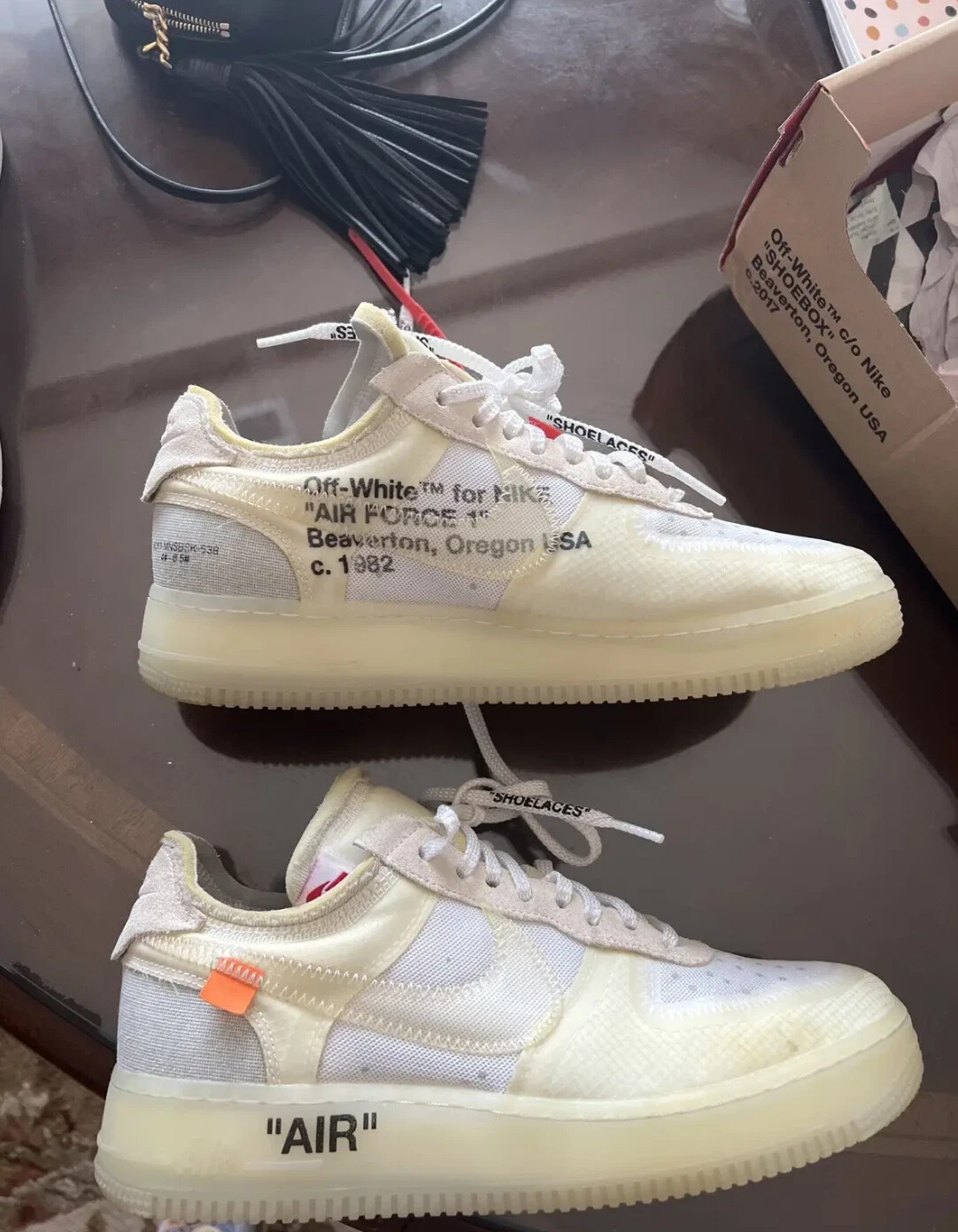OFF WHITE X NIKE Taglia 8 Nike Off White x Air Force 1 Low The Ten con ricevuta