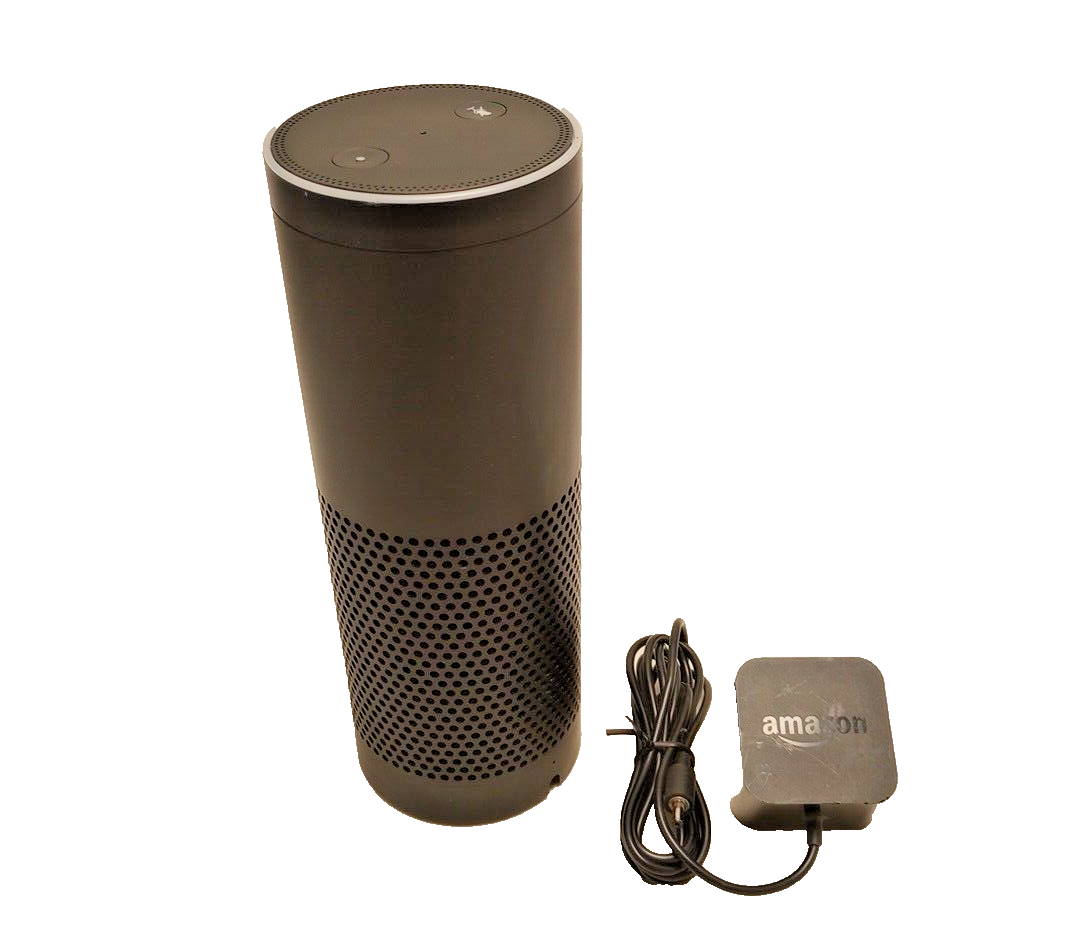 TESTED!! Amazon Echo Smart Speaker Alexa 1st Generation Black Bluetooth Wi-Fi