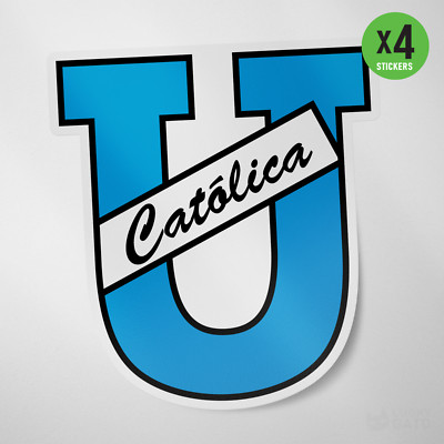 (4 Pack) Universidad Catolica Ecuador Vinyl Sticker Decal Camaratas Quito