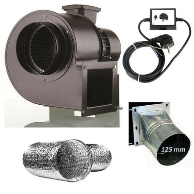 Radialventilator REGLER FLANSCH FLEXROHR Luftabsaugung Zentrifugal Gebläse