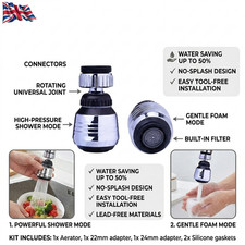 360° Rotate Swivel Water Saving Tap Aerator Diffuser Faucet Nozzle Filter