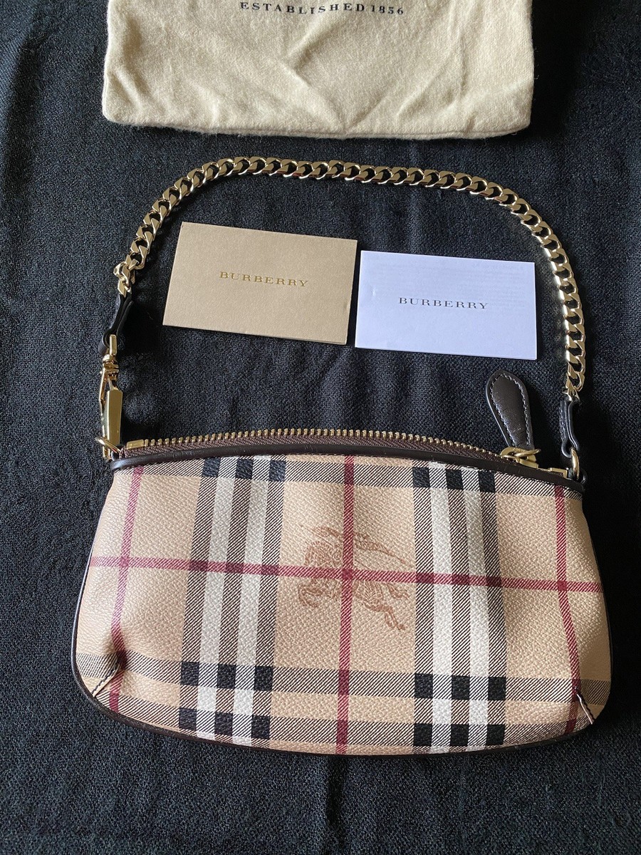 Authentic Burberry Clutch Wristlet Nova Check Plaid | eBay