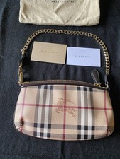 Authentic Burberry Clutch Wristlet Nova Check Plaid