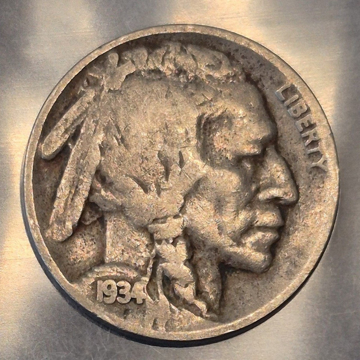 1934 Buffalo nickel, obverse