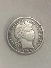 1908-P VF+ Silver Barber Dime,  Nice *Better Grade* Coin for a collection