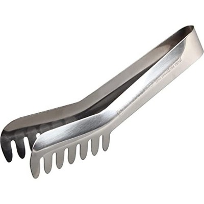 Fackelmann Stainless Steel Spaghetti Tongs, Silver, 19 x 11.8 x 2 cm