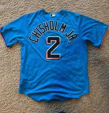 Jazz Chisholm Jr autographed Miami Marlins jersey size L
