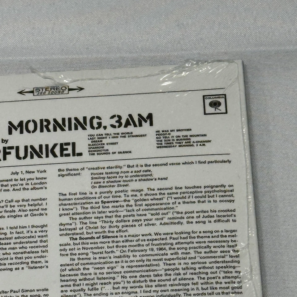 SIMON & GARFUNKEL "Wednesday Morning,3 am" 2001 (SONY) CD NIP New Foto 4 de 4