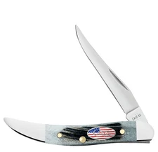 Case xx Knives Toothpick Stars & Stripes Gray Bone 53064 Stainless Knife