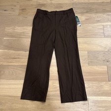 Lauren Ralph Lauren Brown Wool Blend Dress Pants Women  s 16 NWT