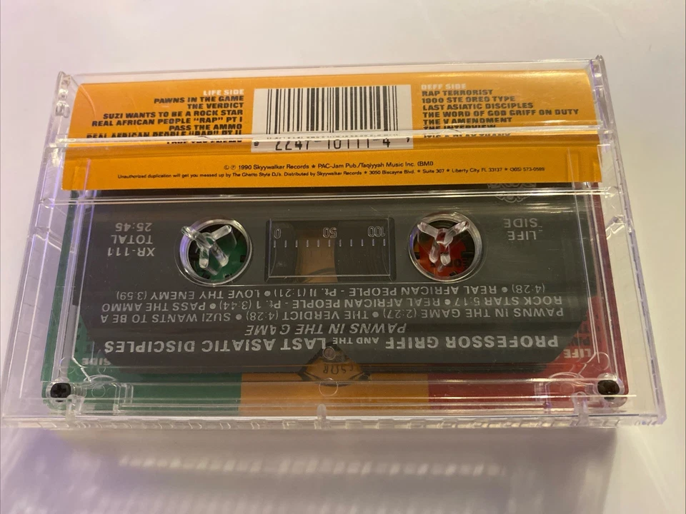 Professor Griff  Last Asiatic Disciples Cassette Pawns in the Game Audio Tape - Image 2 of 3