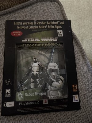 2004 Exclusive Display Stand, Hasbro Star Wars BATTLEFRONT Display w/figure