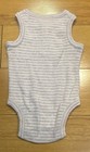 Nordstrom Pink Gray Striped Sleeveless One-Piece Bodysuit for Baby 3 Months — photo 3