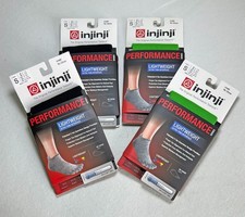4 pack injinji Women's Lightweight 5 Toe No Show Socks Size S 2 Colors Mix