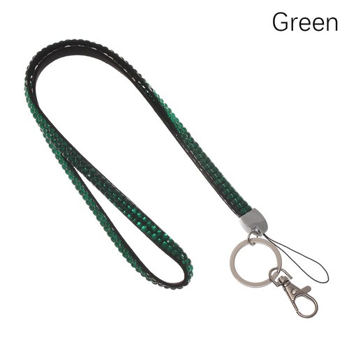 Card Holder Retractable Rhinestone Neck Strap Necklace Hanging Rope Lanyard - Photo 15 sur 16