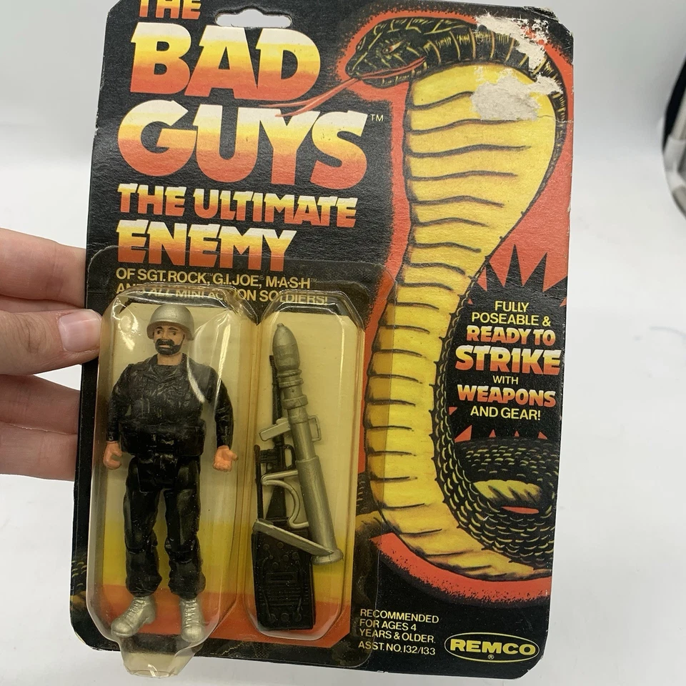 Винтажный сержант Remco Экшн-фигурка Rock The Bad Guys Ultimate Enemy VULTURE в карточке - Изображение 2 из 4