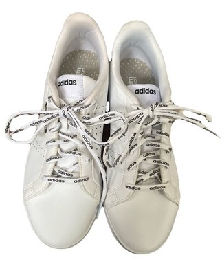 Adidas Sneakers Women 8.5 Courtpoint Base White Black Athletic Tennis Shoes