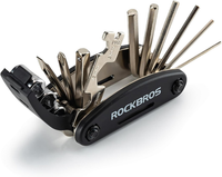 Rockbros Fahrrad Multitool 16-In-1 – Faltbares Fahrrad Reparaturset Aus Stahl, K